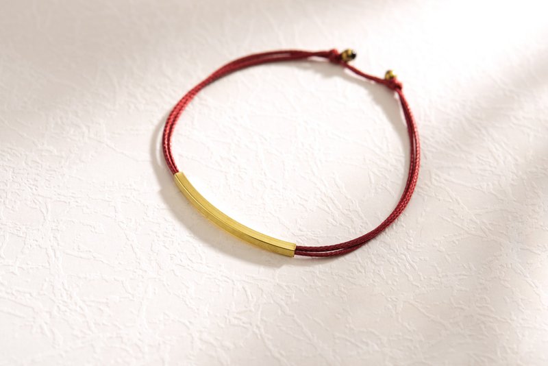 \| Charlene 莹丝手绳 |/ - 牵引款/可换色换饰品。黄铜。手环。 - 手链/手环 - 其他材质 红色