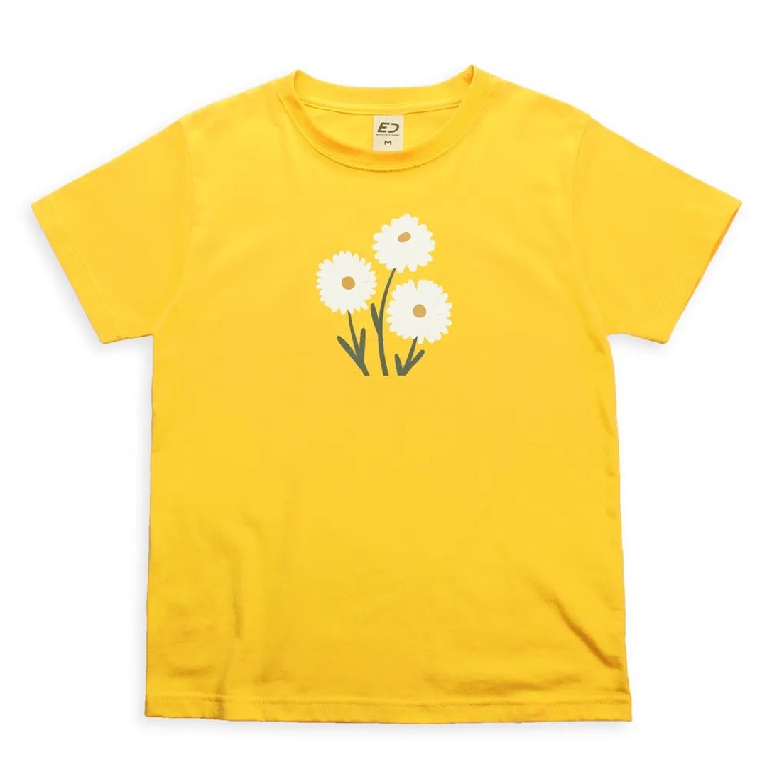 订购【秋日雏菊】短 T/女上衣/男 T 恤/T-Shirt/情侣 T - 女装 T 恤 - 棉 黄色