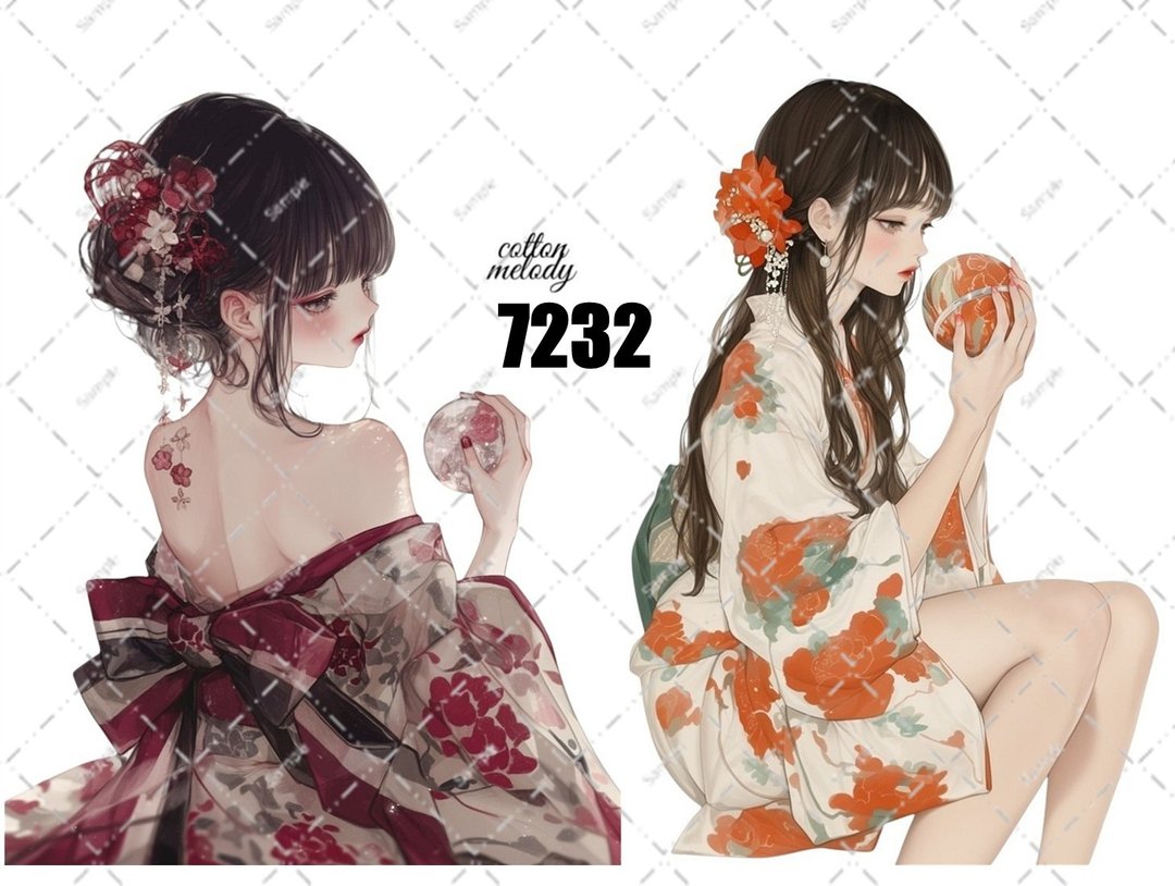 原创贴纸 no.7232 人物贴纸 原创贴纸 人物贴纸 女孩贴纸 原创人物贴纸 - 贴纸 - 纸 
