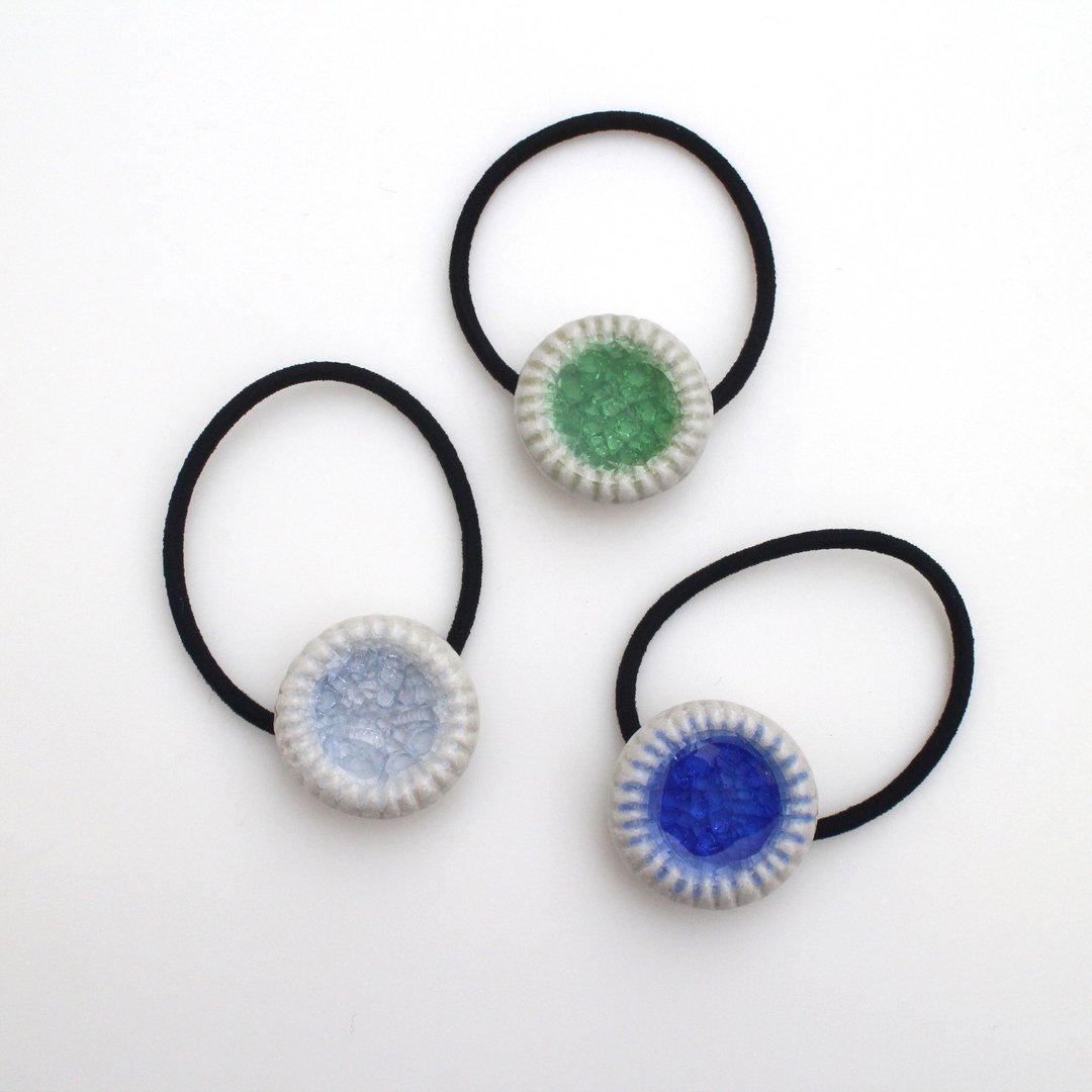 Sparkle hair tie - 发饰 - 瓷 蓝色