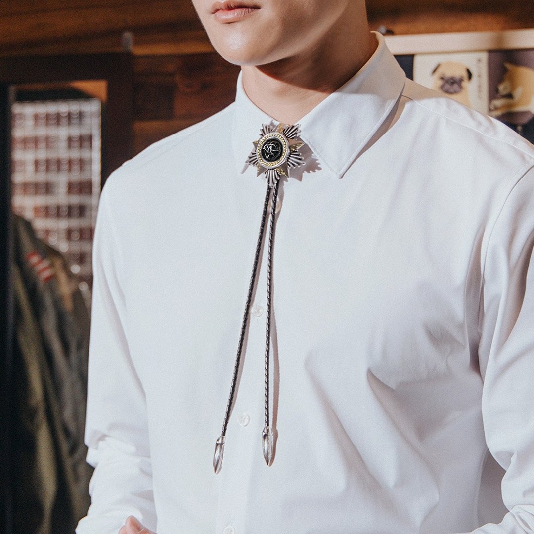 光辉时刻 真皮皮绳 保罗领带 Bolo Tie 荣耀款│MF select - 领带/领带夹 - 真皮 金色