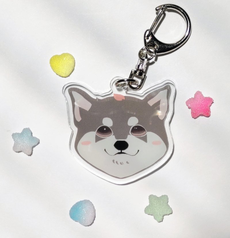 Acrylic Key Chain [Kuroshiba ~With Cherry Blossoms~] - 钥匙链/钥匙包 - 压克力 