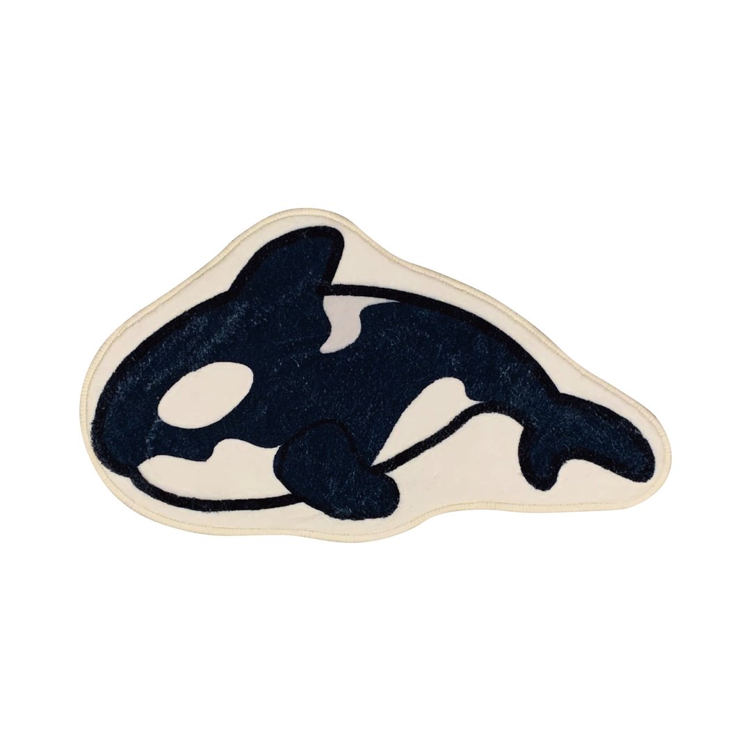 ORCA 虎鲸 杀人鲸 仿羊毛防滑地毯 浴室 | 睡房 | 客厅 | 挂墙 - 地垫/地毯 - 其他材质 白色