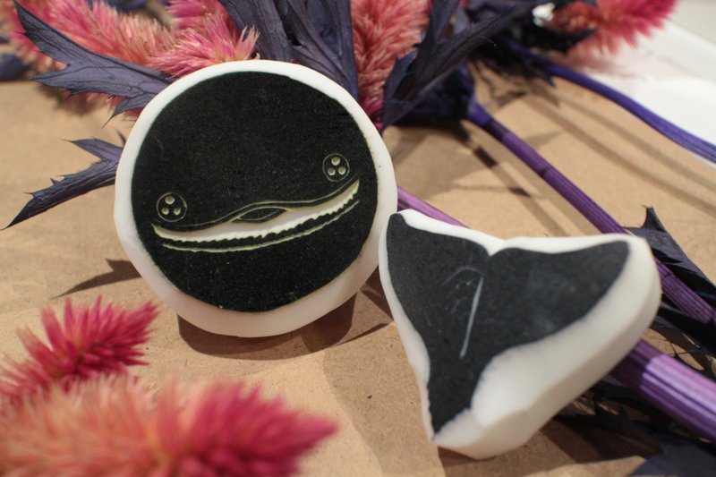 鲸豚头尾系打印章 瓜头鲸 - 印章/印台 - 橡胶 