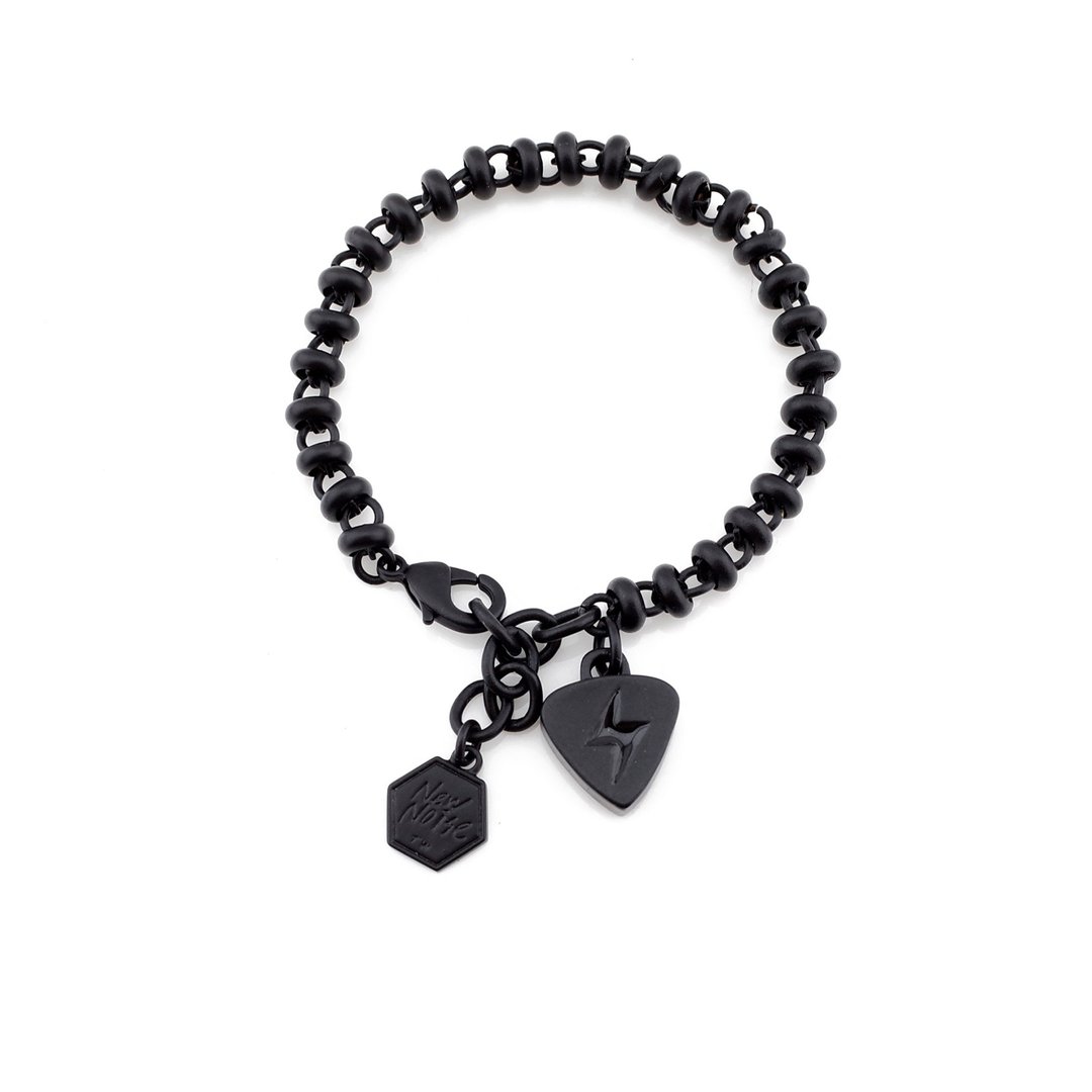 NEW NOISE 音乐饰品实验所-闪电PICK手链 (雾黑款) Lightning pick bracelet - 手链/手环 - 其他金属 黑色
