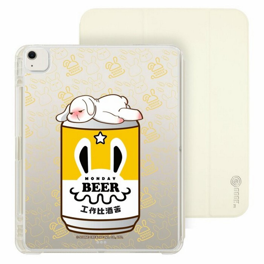 工作比酒苦  iPad Air /Pro 2024mini7可拆式防摔透明 实色折套 - 平板/电脑保护壳 - 塑料 多色