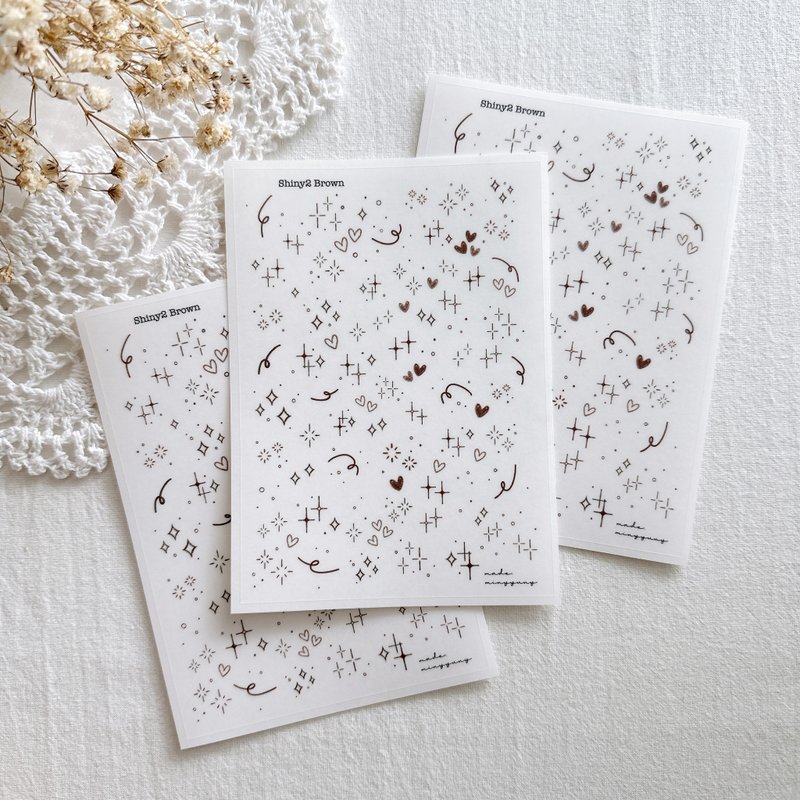 shiny哑光Pet贴纸 - 便条纸/标签贴 - 纸 