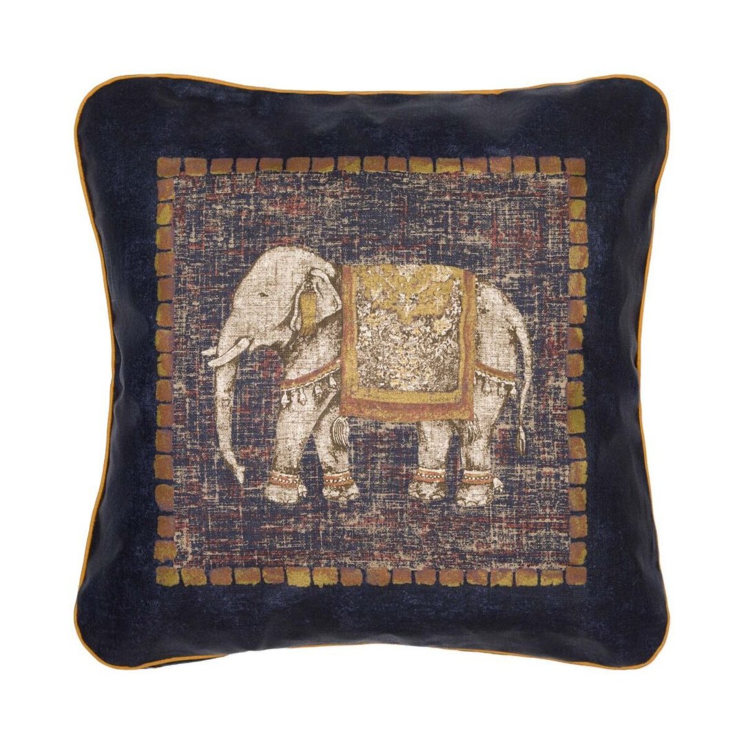 泰国 抱枕/枕套 Traditional Elephant - Navy - 枕头/抱枕 - 棉 蓝色