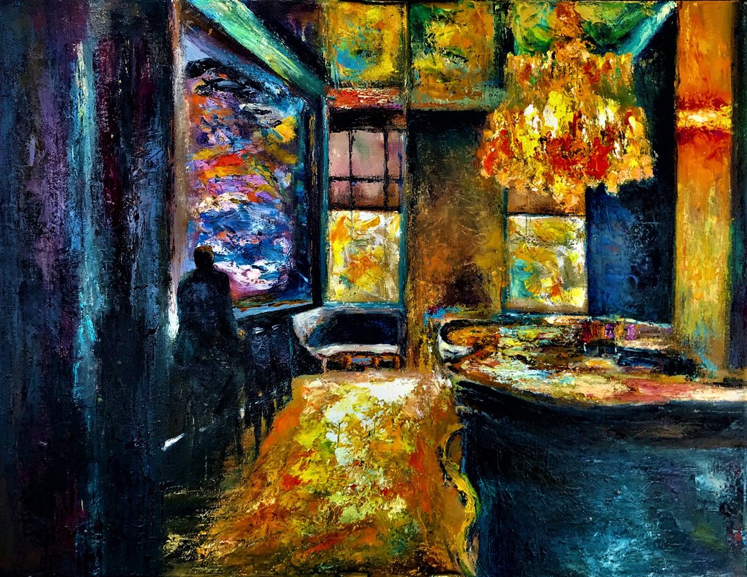 手工油画 调色画刀手工创作 等待 包邮  挂画壁画 装饰画 疗愈画 - 海报/装饰画/版画 - 棉 多色