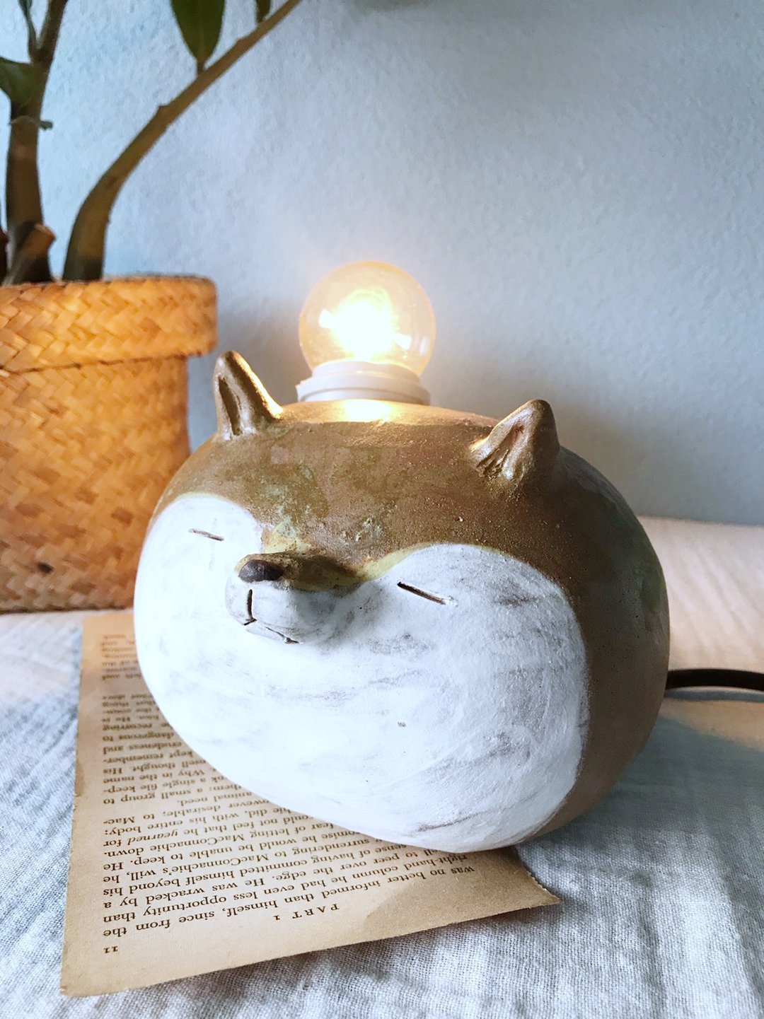 Chiba Ceramic Table lamp - 灯具/灯饰 - 粘土 橘色