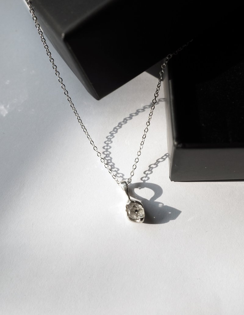 闪灵钻流体项链_925银 - 项链 - 纯银 