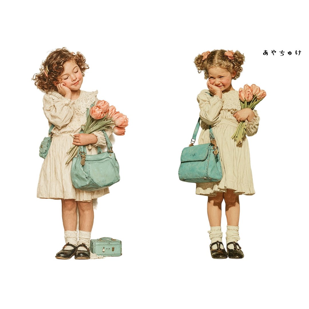 【4 月新品 1】08-121-0091 人物贴纸 春季复古 - 贴纸 - 纸 