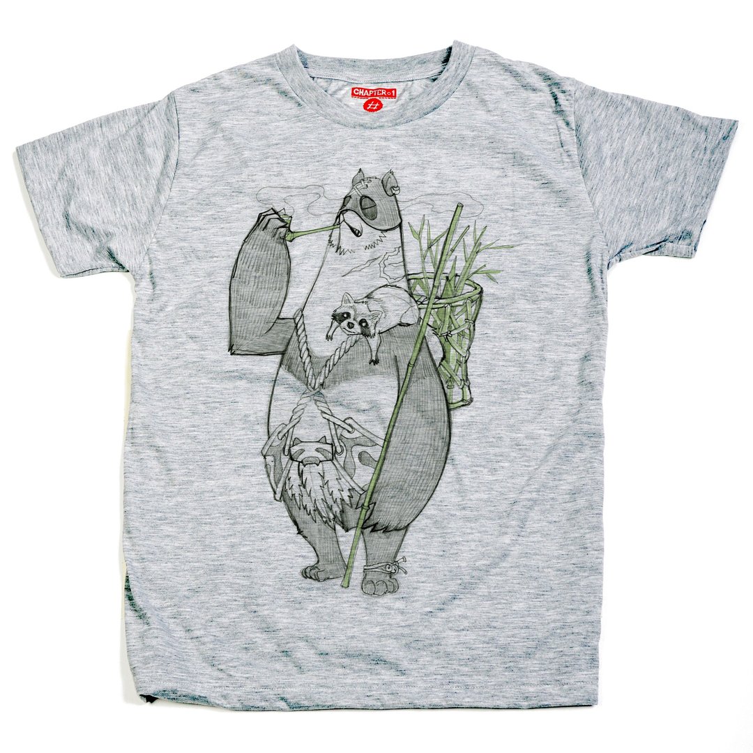 Panda Bamboo Soft unisex men woman cotton mix Chapter One T-shirt - 男装上衣/T 恤 - 棉 白色