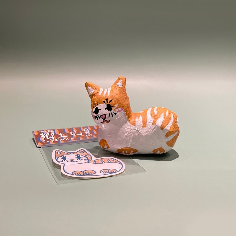 oh.odds の 乡土玩具 第二弹 - 懒喵喵 - 玩偶/公仔 - 纸 