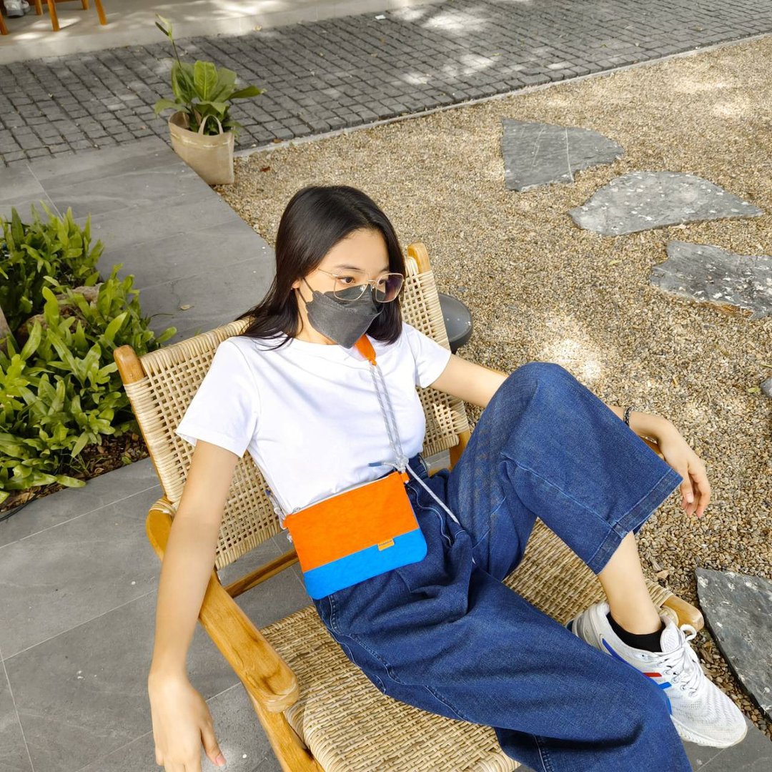 IVY Sacoche - Sunset - 侧背包/斜挎包 - 尼龙 橘色