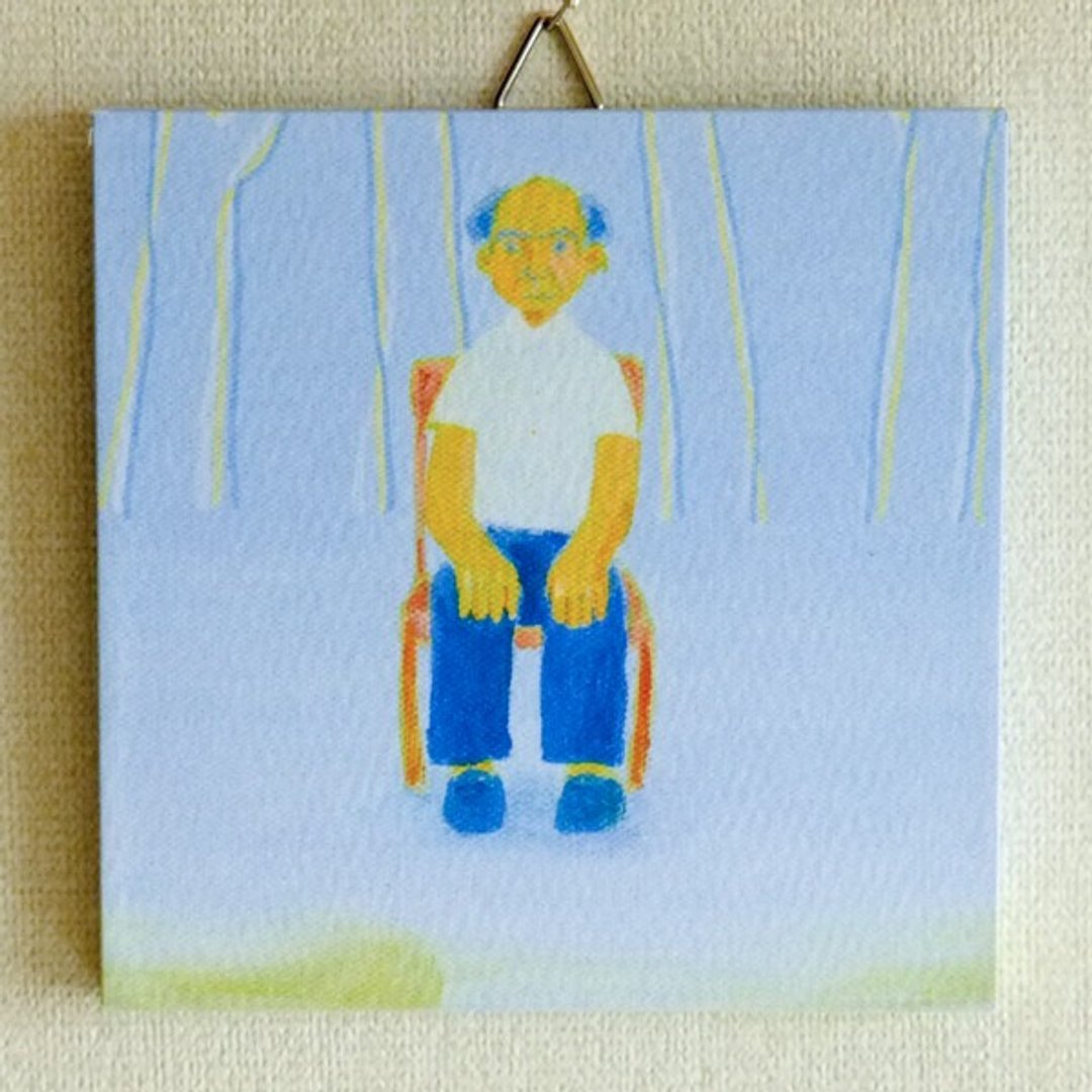 Mini panel No.4/Fragment of memory - 海报/装饰画/版画 - 纸 蓝色