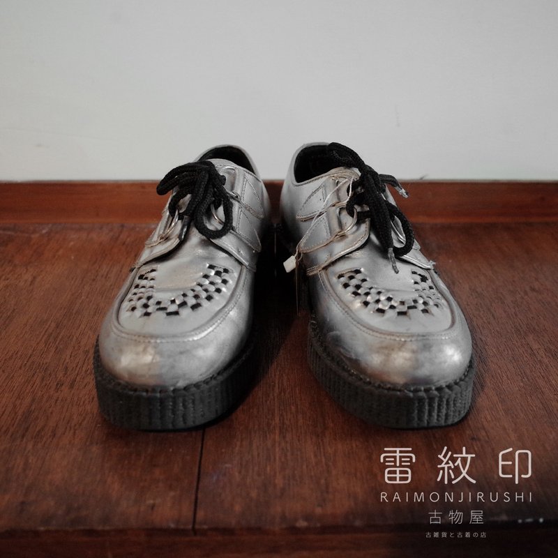 UNDERGROUND 英国 高底鞋 二手皮鞋 银色 皮鞋 稀有 女鞋 UK6 - 其他女款皮鞋 - 真皮 银色