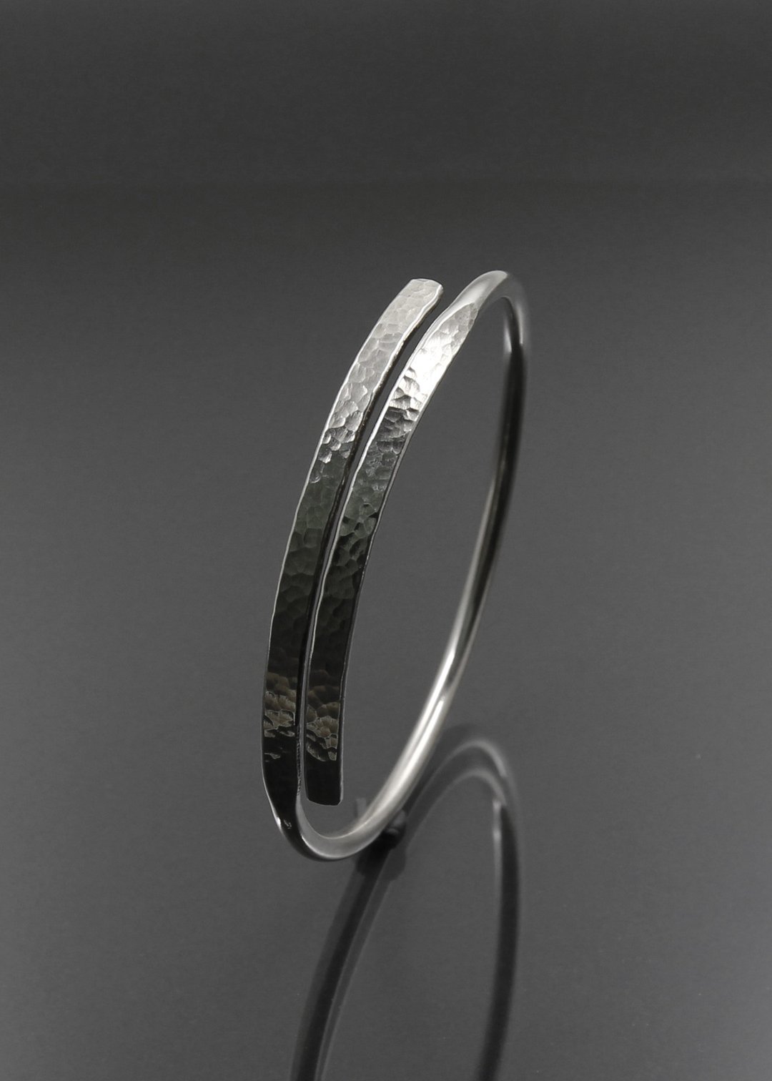 - 双线镯 - 可调式 / 手镯 Bracelet - 手链/手环 - 纯银 银色