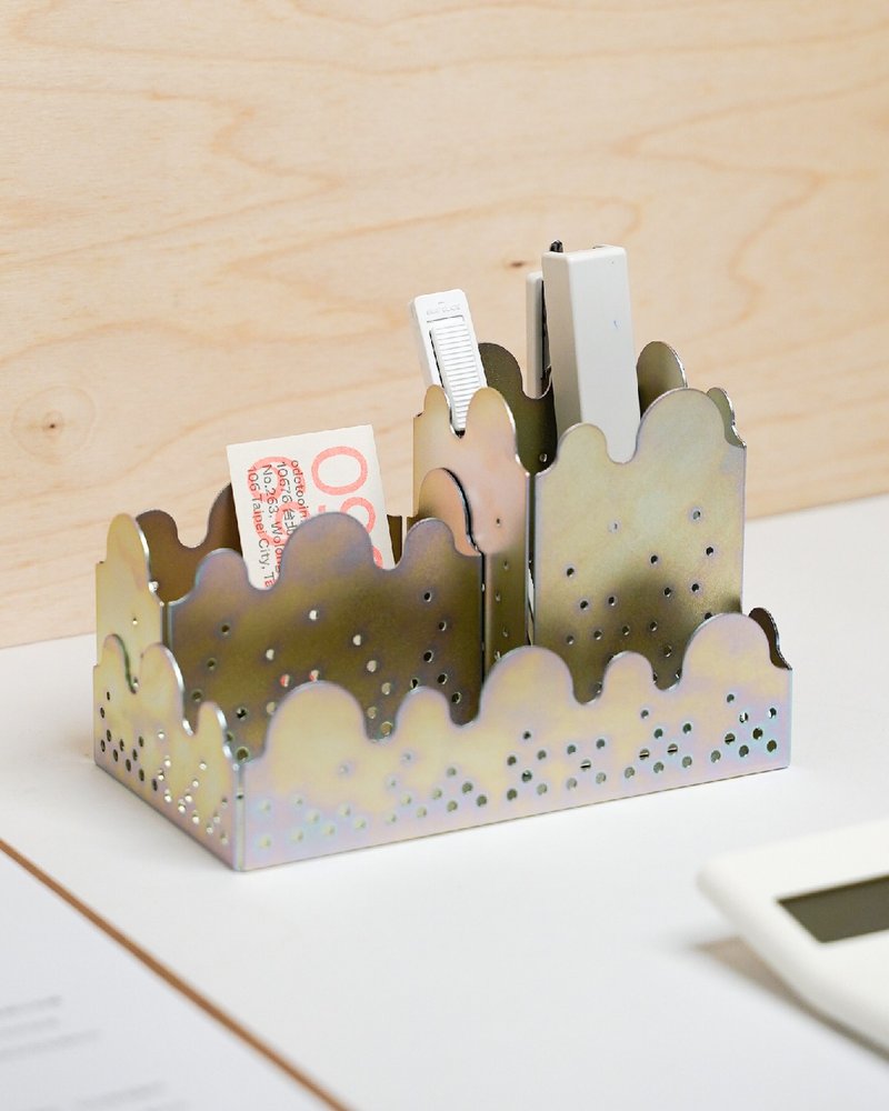 波波收纳盒 / 银霞(L) - 摆饰 - 其他金属 多色