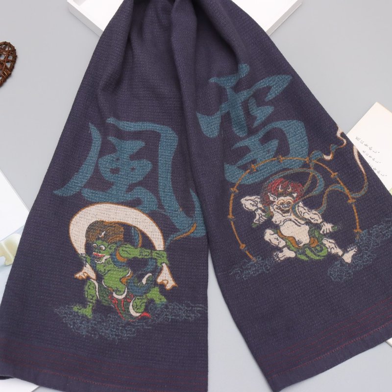 今治着色拔染毛巾-风神雷神 - 毛巾浴巾 - 棉．麻 