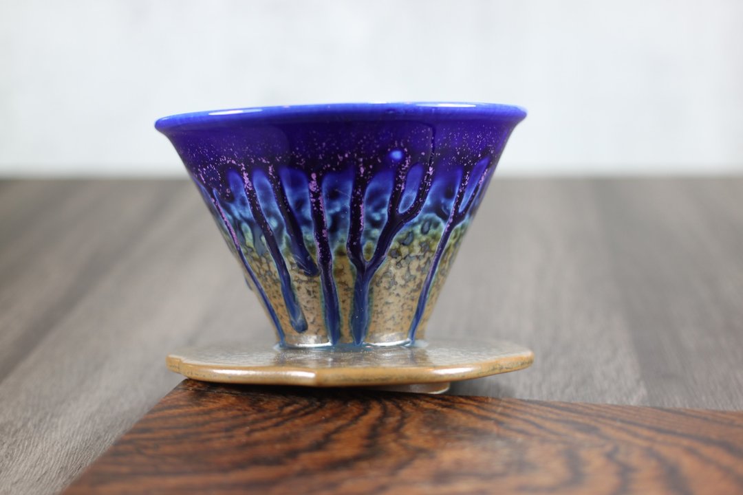 【气质生活】叶师傅试釉版 自然釉咖啡滤杯 V50 莺歌烧 孤品 - 咖啡壶/周边 - 瓷 
