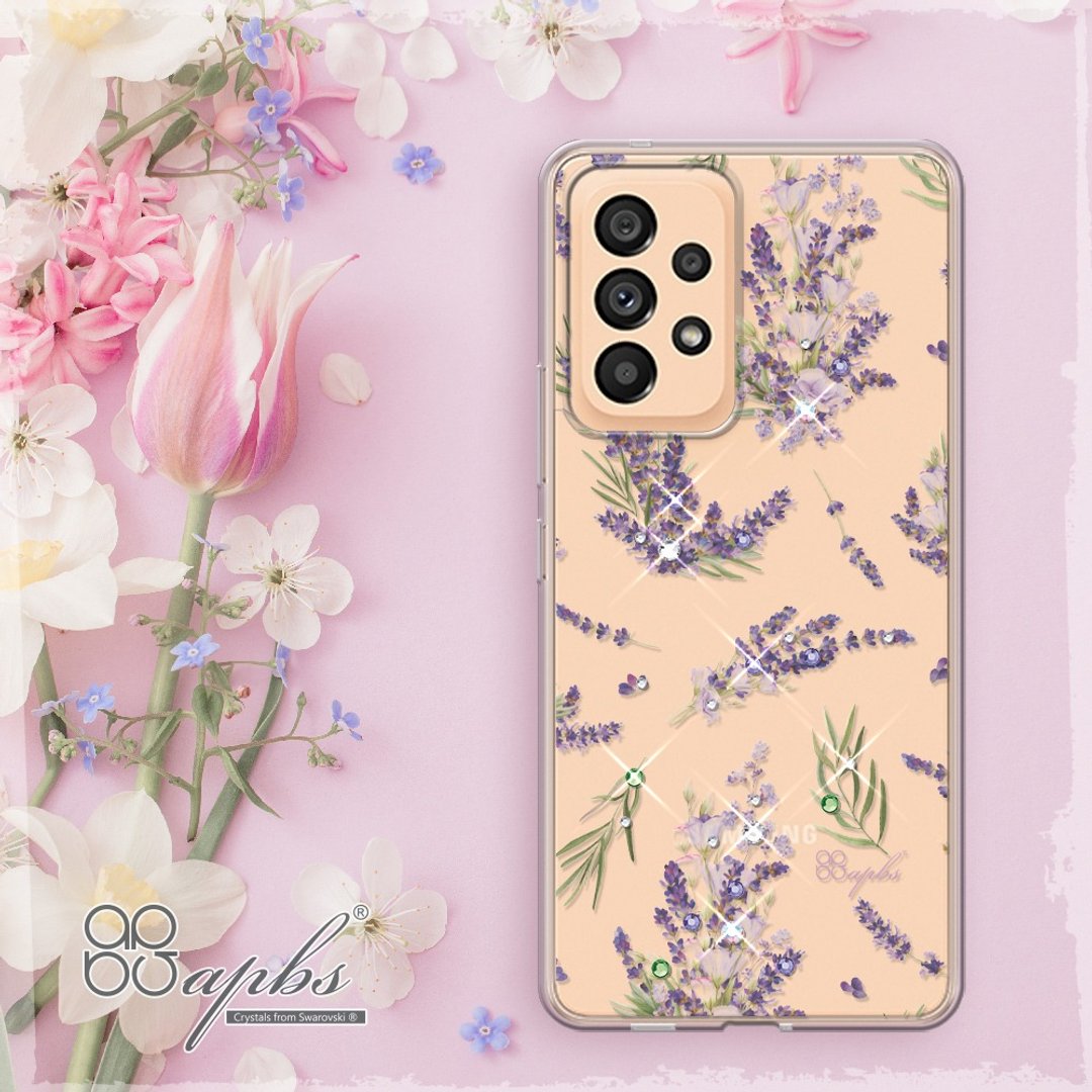 Samsung Galaxy A53 5G 轻薄军规防摔彩钻手机壳-小清新-薰衣草 - 手机壳/手机套 - 其他材质 多色