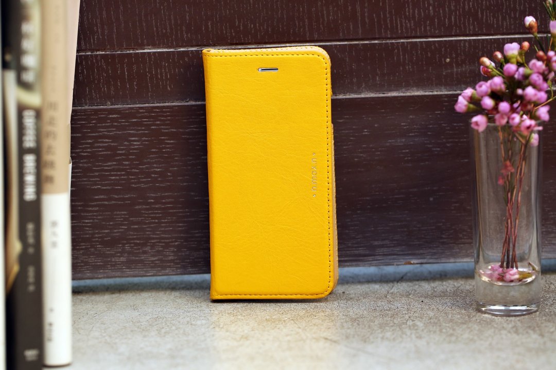 iPhone 6 PLUS /6S PLUS / 5.5寸 神秘系列皮革保护套- 小鸭黄 - 手机壳/手机套 - 真皮 黄色