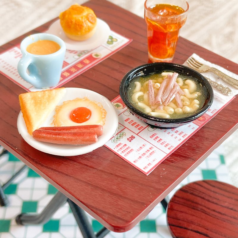 【港式】茶餐厅 | 茶餐厅微缩场景  | 黏土摆设 | 微缩场景 - 其他 - 粘土 