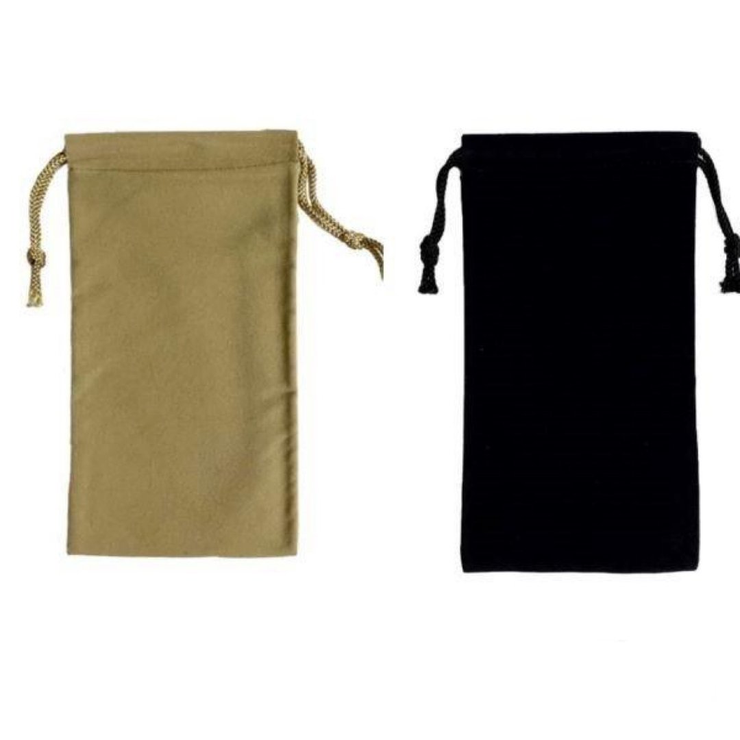 Sunglasses Pouch Drawstring 10 pieces OEM possible 2color - 收纳用品 - 棉．麻 黑色