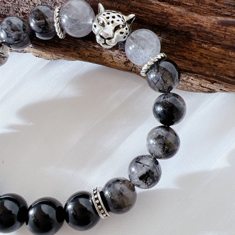 黑发晶 | 黑碧玺 | 转化负能量 | 改善磁场 - 手链/手环 - 水晶 