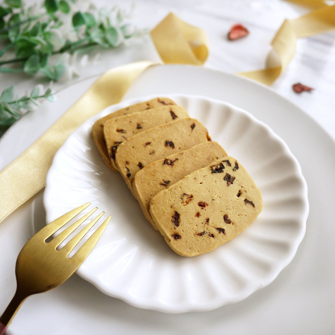 【塔菓】手工饼干-蔓越莓奶酥 - 手工饼干 - 新鲜食材 粉红色