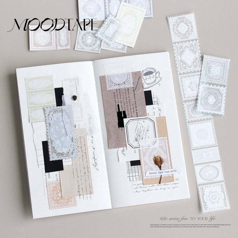 纪念邮像  PET 和紙膠帶   10米卷 - 纸胶带 - 其他材质 多色