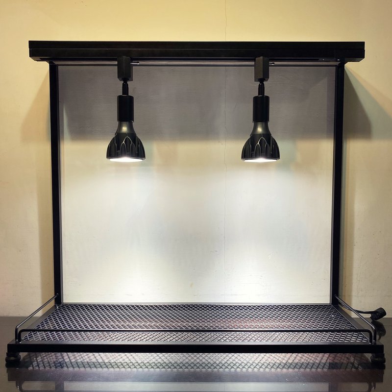 工业风_植物展示层架/块根/多肉植物/铁网层架**欢迎定制(不含灯) - 植栽 - 其他金属 黑色