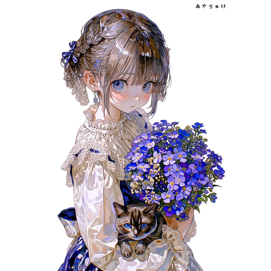 【4 月新品 3】07-120-0219 人物贴纸 春日少女与动物 - 贴纸 - 纸 