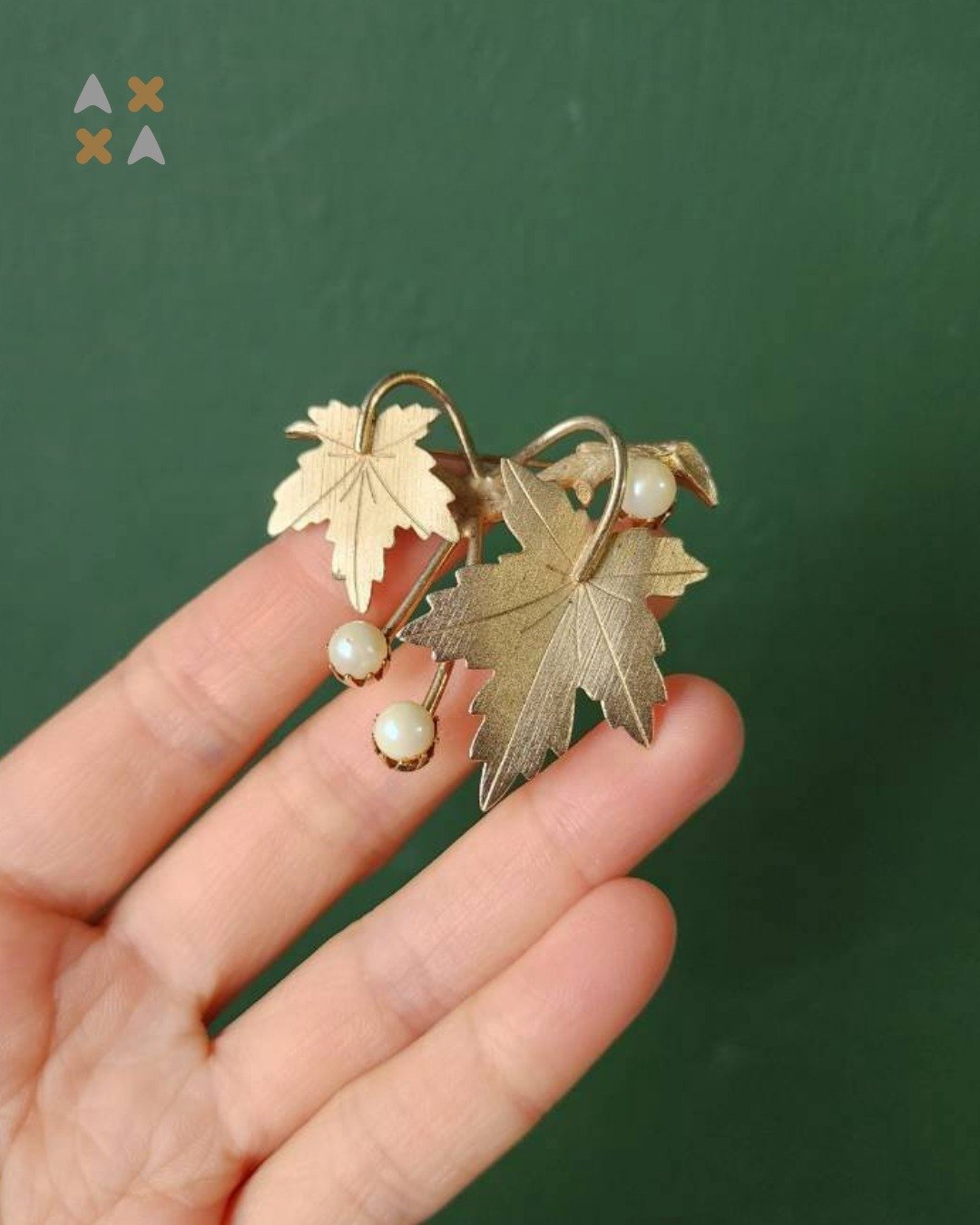 VINTAGE 美国 Sarah Coventry Precious 胸针 - 胸针 - 其他金属 金色