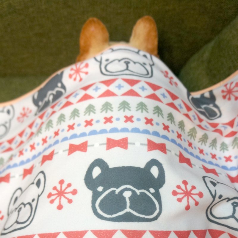 (售完)法斗盖毯-北欧条纹 - 被子/毛毯 - 聚酯纤维 蓝色