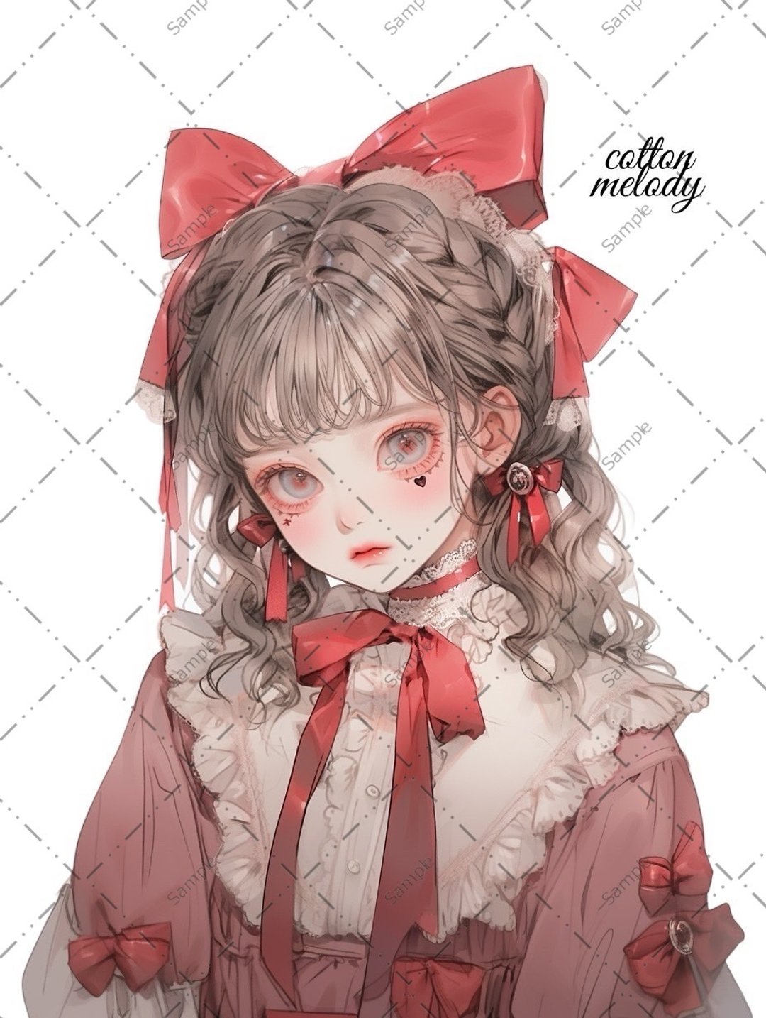 原创贴纸 No.227 人物贴纸 原创贴纸 女孩贴纸 原创人物贴纸 - 贴纸 - 纸 