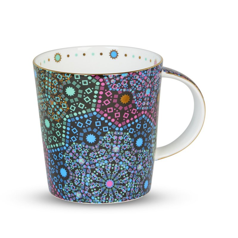 【T2 tea】魔幻摩洛哥系列_480ml马克杯 (黑色) - 咖啡杯/马克杯 - 瓷 