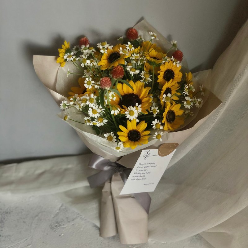 灿烂的时光 祝福鲜花束 - 干燥花/捧花 - 植物．花 