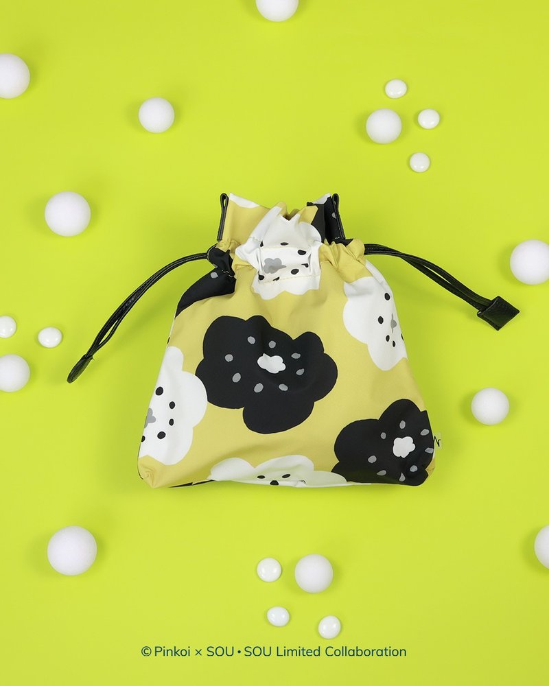 防水布料抵抗雨天【Pinkoi x SOU・SOU】百变单肩/斜背/胸前小束 - 侧背包/斜挎包 - 真皮 黄色