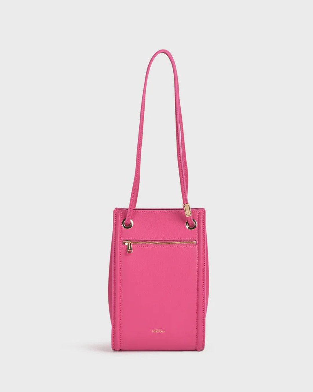 BELLE ACCORDION BAG - FUCHSIA - 侧背包/斜挎包 - 人造皮革 粉红色