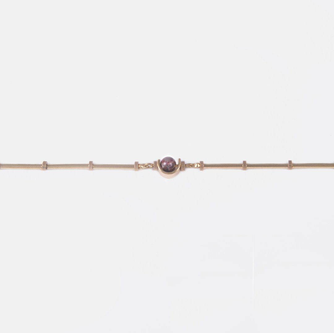 C型枝条手链 (多彩) - C-type twig bracelet (multi) - 手链/手环 - 宝石 金色