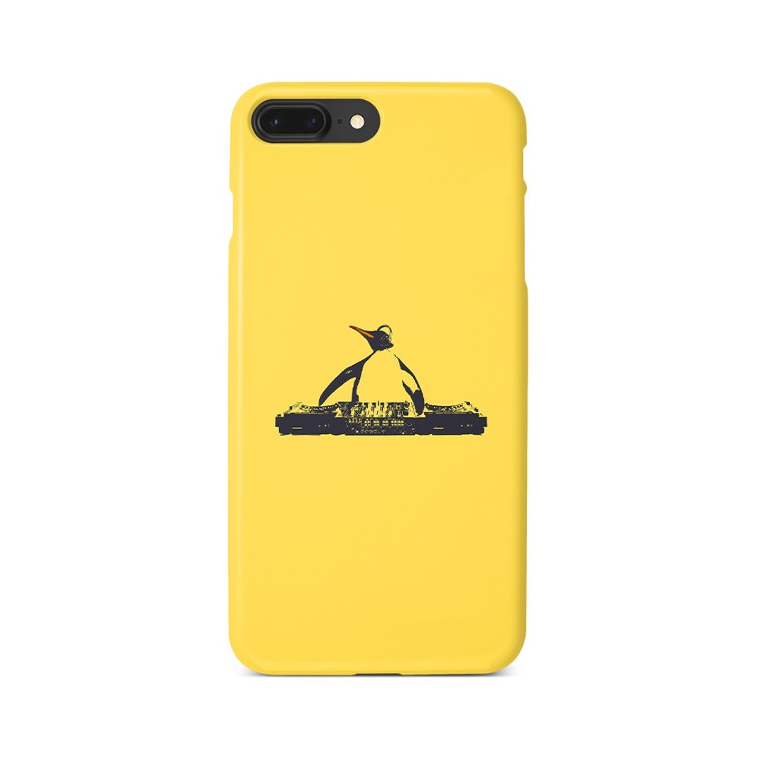 iPhone case / DJ penguin - 手机壳/手机套 - 塑料 黄色