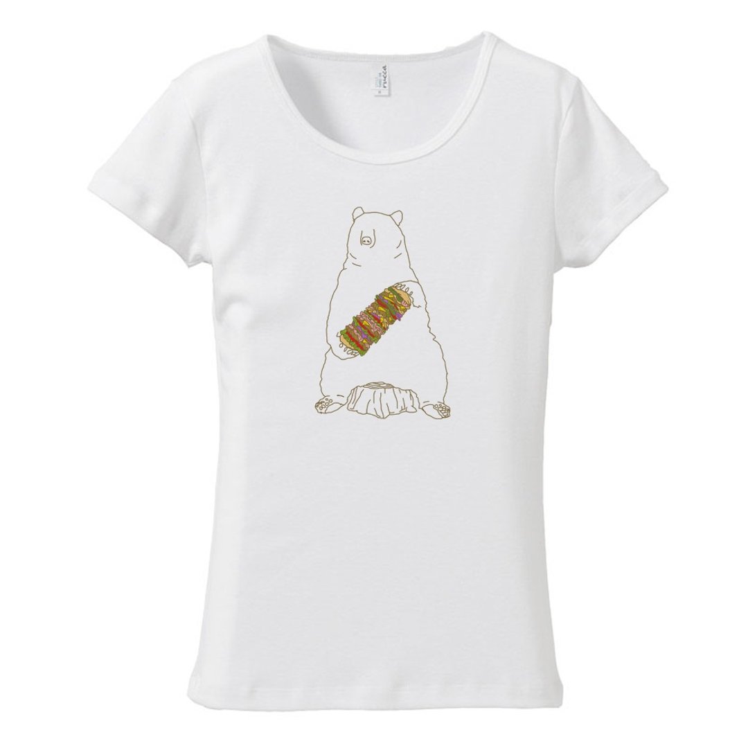 Ladies T-shirt / temporary break - 女装 T 恤 - 棉 白色