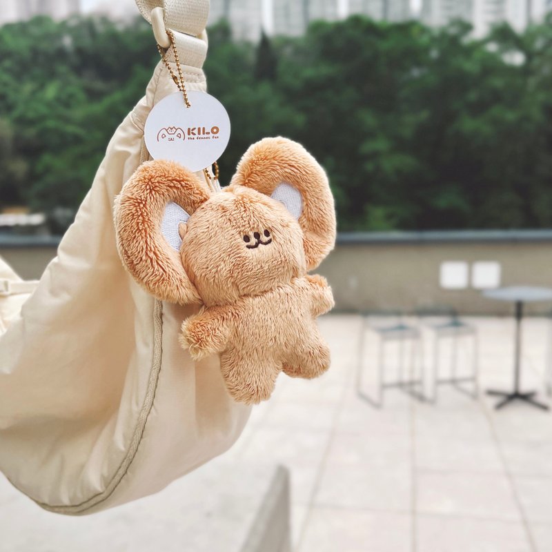 KILO沙漠狐狸 毛绒公仔娃娃挂饰 - 吊饰 - 棉．麻 卡其色