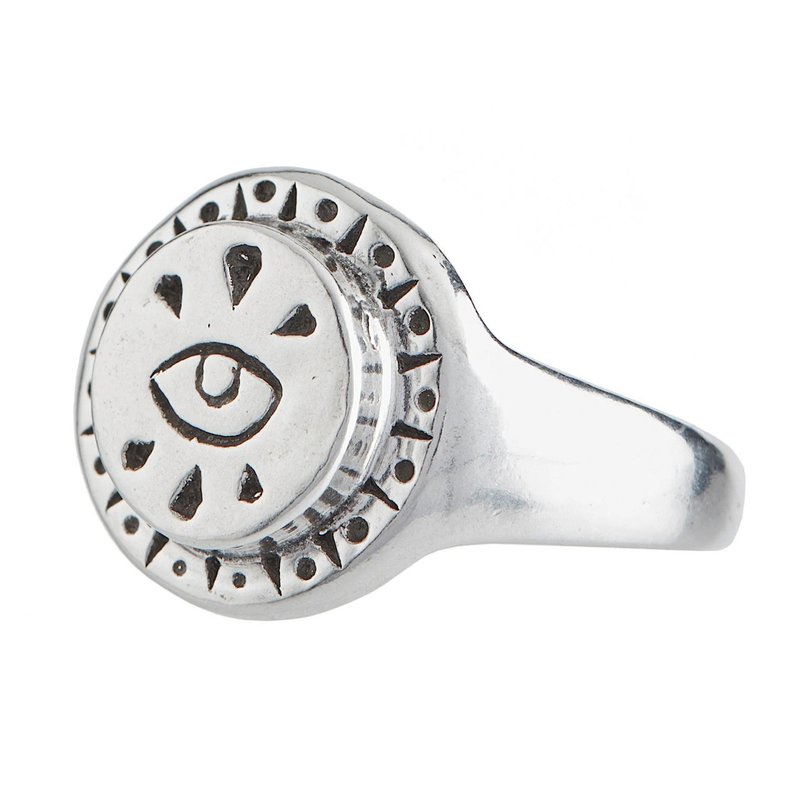 手工纯银全知之眼戒指 - LHN Jewelry - 戒指 - 纯银 银色