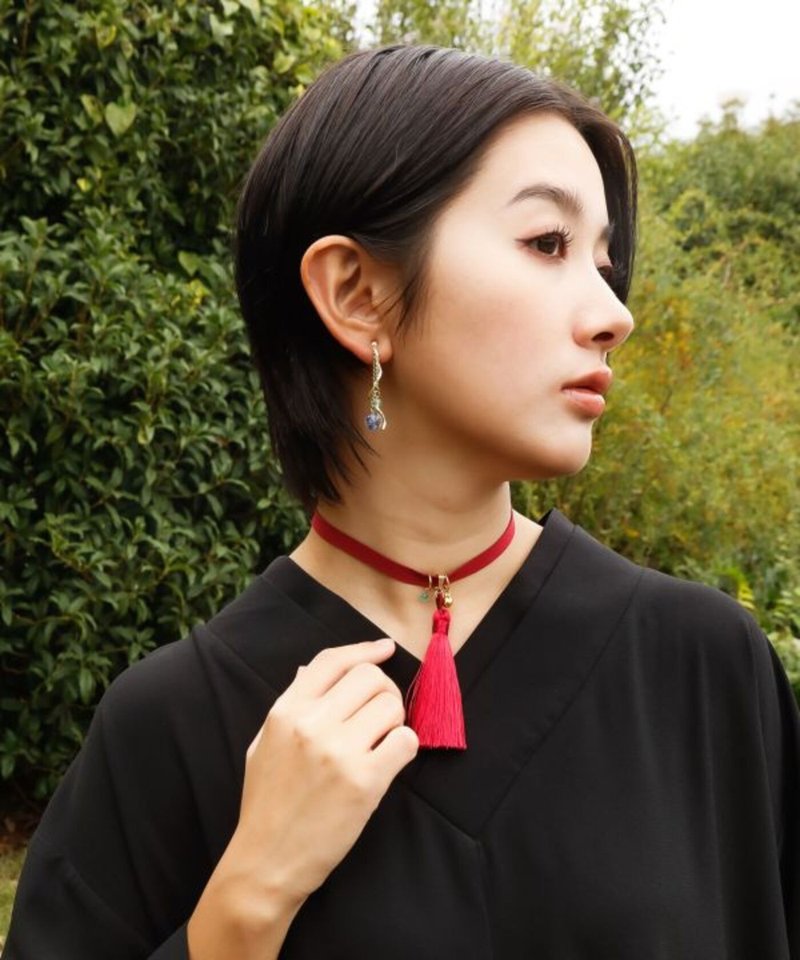 【热门预购】流苏铃铛颈链 (3色) 7PZZ6108 - 项链 - 半宝石 