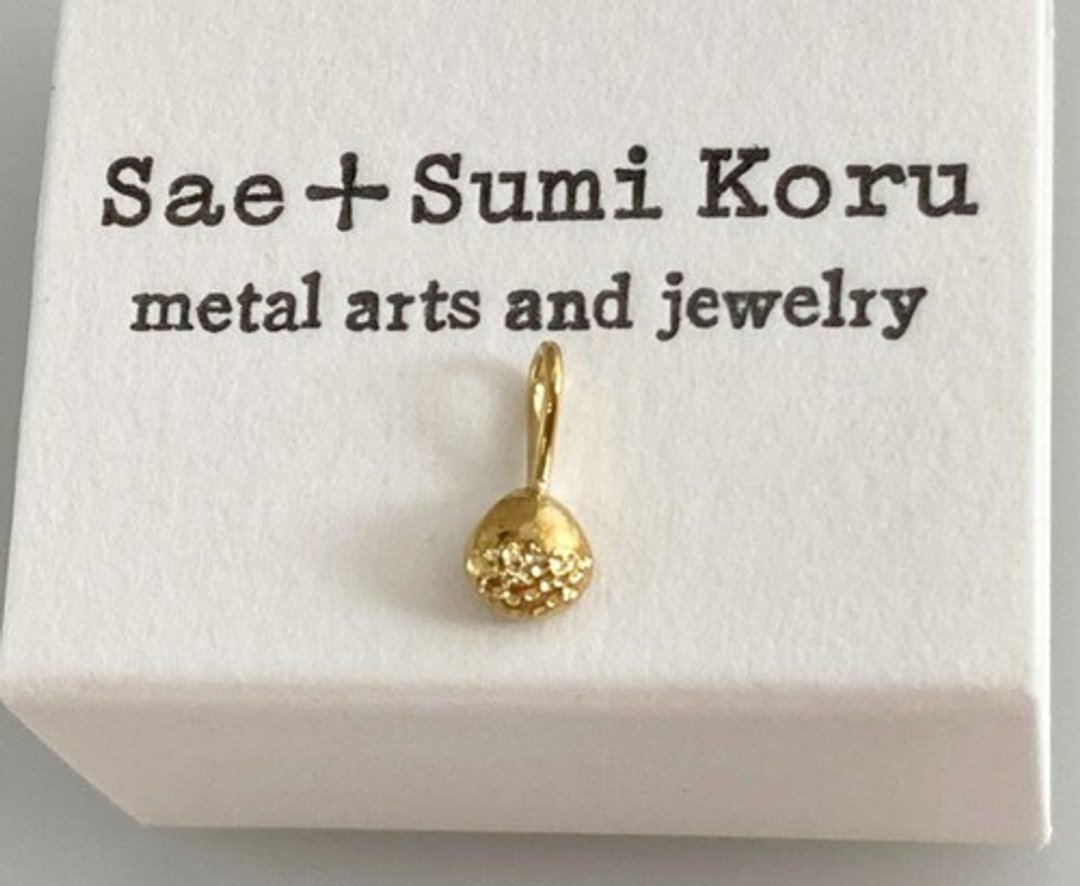 K24 ◇ Pure Gold Little Chess Nut Pendant Top ◇ Pure Gold Little Chess Nut Pendant Top - 项链 - 其他金属 