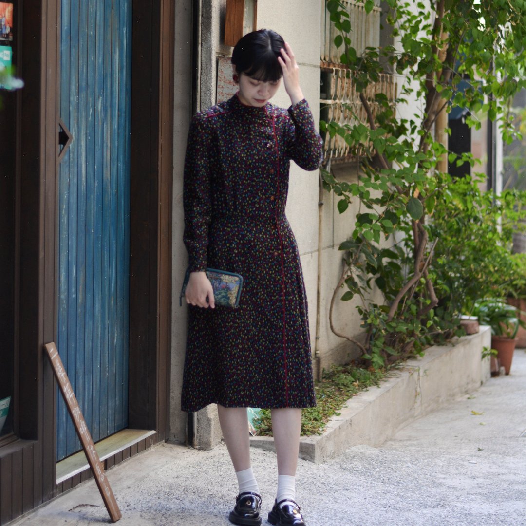 彩愿 |  古着长袖洋服 - 洋装/连衣裙 - 其他材质 