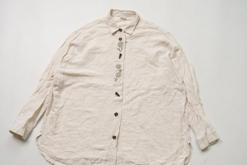 古着 tyrolean shirt 长袖 vintage - 男装衬衫 - 棉．麻 多色